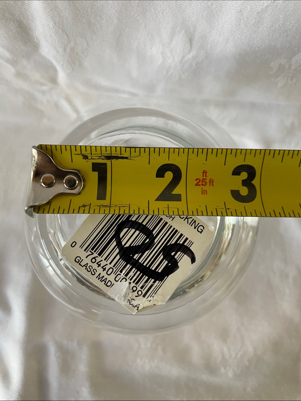 Vintage Anchor Hocking Glass Footed Ivy Ball Bowl Ruffled Edge - Picture 5 of 5